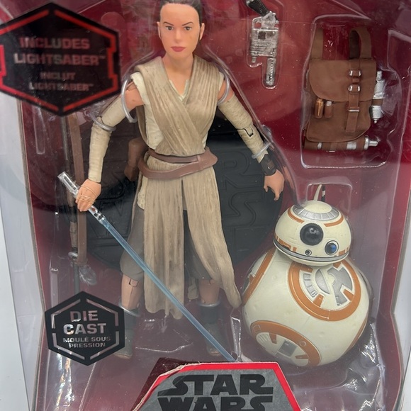 Disney Star Wars Rey and BB-8 Action Figure Set Dicast Elite Series New in Box! - Picture 2 of 7